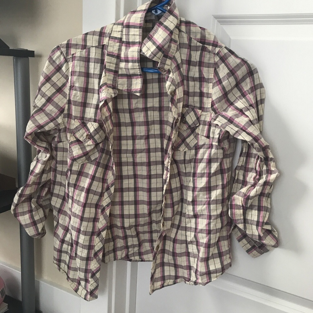 Plaid button up shirt